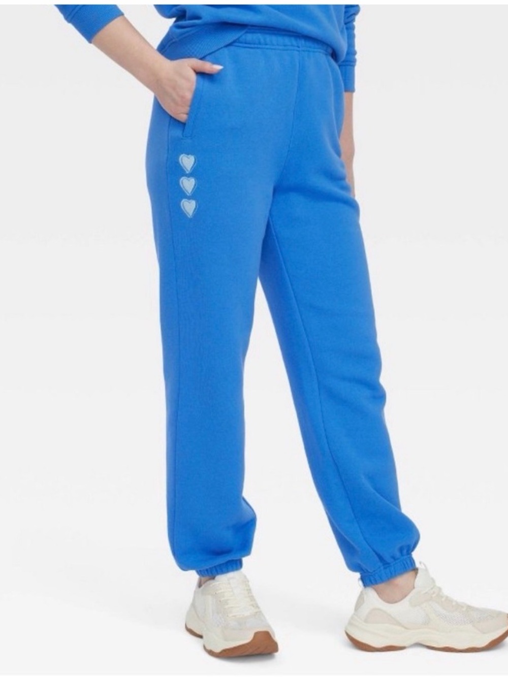 Roller Rabbit Bright Blue Heart-Accent Joggers